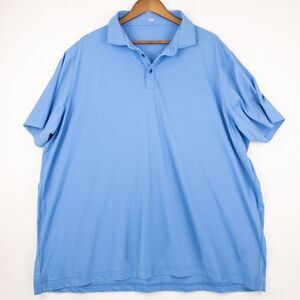 DNL Shirt Mens XL Golf Shirt Polo Elastane Blue Short Sleeve